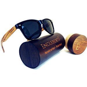 Zebrawood Sunglasses, Stars and Bars With Case